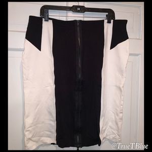 Ashley Stewart Black & White Skirt Sz 14/16